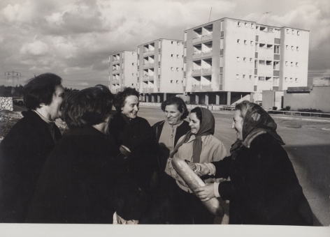 MICHA BAR-AM, Russian Immigrants in New Housing Development near Tel Aviv, 1968